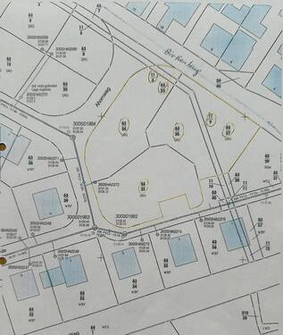 Alle Flurstücke der Bauinsel (gelb markiert) - 