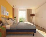 Schlafzimmer - Etagenwohnung mit 55,50 m² in Wittnau zum Kaufen