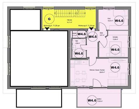 Wohnung 06 Dachgeschoss - 