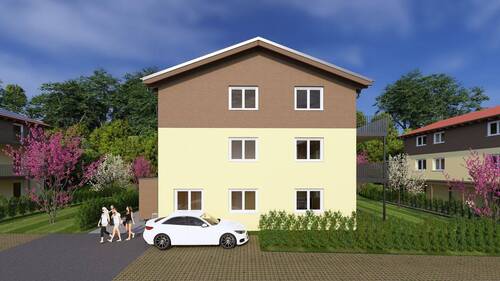 Visualisierung Westseite - 2 Zimmer Etagenwohnung zum Kaufen in Leutkirch