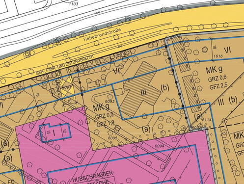 Auszug Bebauungsplan - 