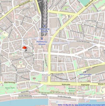 Lageplan - 4 Zimmer Büro zum Kaufen in Hamburg
