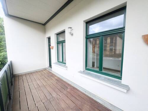 Balkon - 2 Zimmer Etagenwohnung in Leipzig