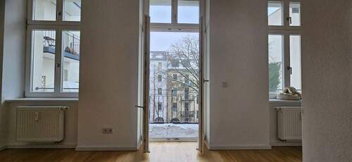 Blick aus der Wohnung - 