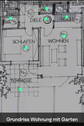 Grundriss Wohnung mit Garten - 