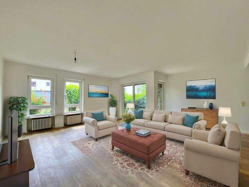 Wohnzimmer (KI-Bild) - 3 Zimmer Etagenwohnung in Daisendorf