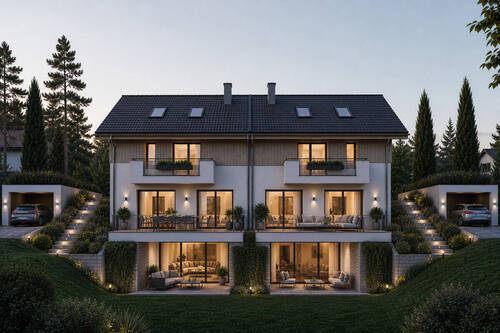 Visualisierungsbeispiel aus der Sicht des Illustrators - 6 Zimmer Doppelhaushälfte zum Kaufen in Hohenschäftlarn