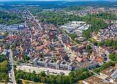 die Stadt Roth in der Vogelperspektive - 