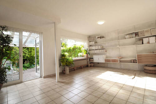 Wohnzimmer - 6 Zimmer Reihenmittelhaus zum Kaufen in Norderstedt / Harksheide