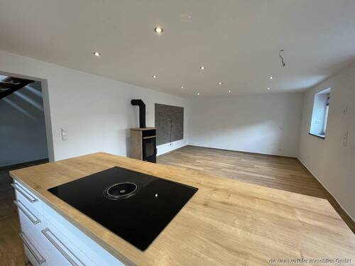 Wohnzimmer mit Kaminofen - 