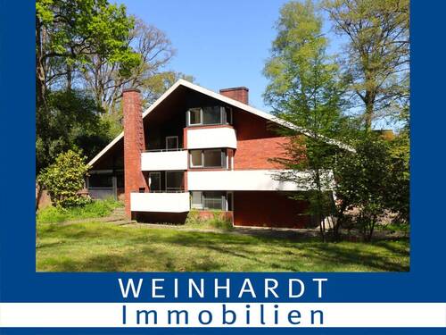 Außenansicht - Architektenhaus mit parkähnlichem Traumgrundstück in Hamburg-Volksdorf