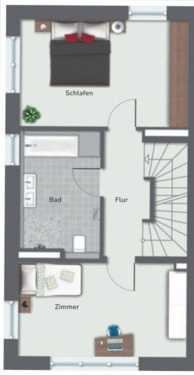 Obergeschoss - Doppelhaushälfte mit 146,00 m² in Bad Bellingen zum Kaufen