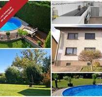 Topgepflegt und attraktiv gelegen - Zweifamilienhaus mit tollem Garten, 2 Garagen und Nebengebäude - Kirkel Limbach