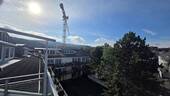 Ausblick von der Dachterrasse - großzügige Penthouse-Wohnung, barrierefreier Zugang