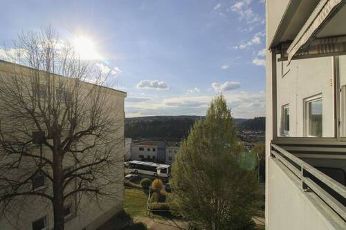 Aussicht von Balkon - 4 Zimmer Etagenwohnung zum Kaufen in Nagold