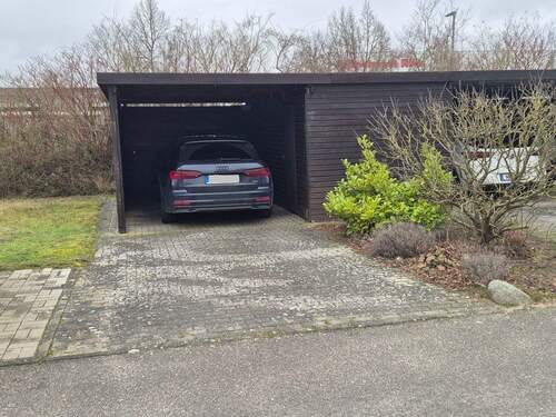 Beispielcarport mit Schuppen - 
