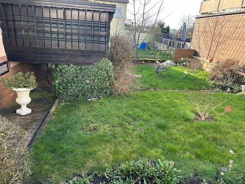 Garten - Doppelhaushälfte mit 95,00 m&sup2; in Schiffweiler zum Kaufen