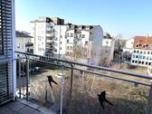 Blick vom Balkon SW - 2 Zimmer Etagenwohnung in Leipzig / Paunsdorf