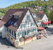 Wohnen & Arbeiten unter einem Dach - Haus mit Laden, Lager & Entwicklungspotenzial in zentraler Lage - Eberdingen