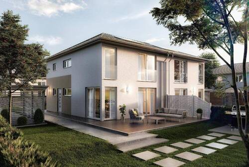 Doppelhaus Aura 136 - Schlichte Eleganz trifft auf einen Hauch von Luxus in Gebesee