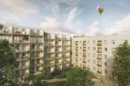 Visualisierung - ++ Hochwertiger Neubau Nähe Uni ++ 4-Zimmer-Wohnung ++ WG tauglich mit Einbauküche, Balkon ++