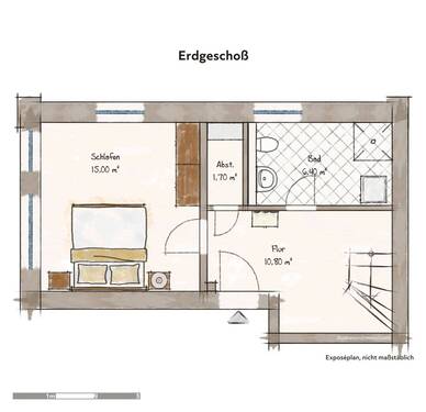 Erdgeschoß Maisonettewohnung - 