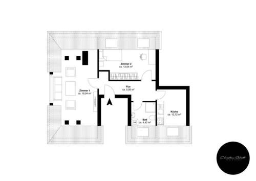 Klughardtstr. 7, DG - Etage 1, Ansicht 1, Schnitt 1 - DOA0AZ - 