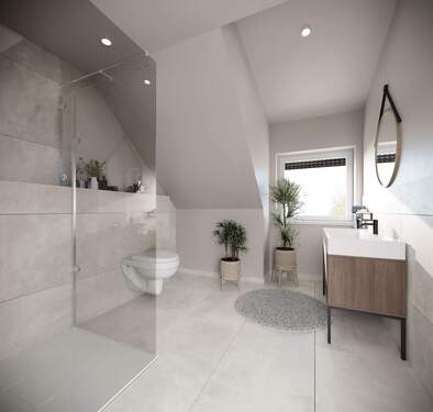 Visualisierung_Bad - 4 Zimmer Etagenwohnung in München