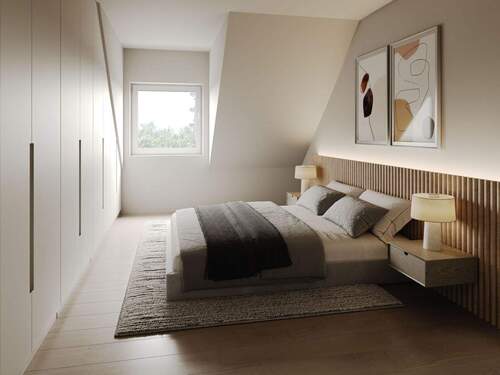 Visualisierung_Schlafen - Etagenwohnung in München zum Kaufen