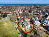 Luftbildaufnahme mit Blick zur Ostsee - 
