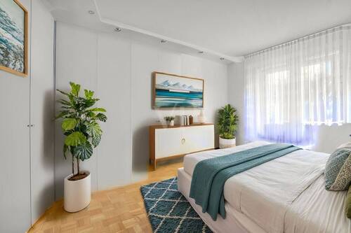 Schlafzimmer - mögliche Möblierung - 