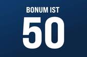 BONUM ist 50 - 