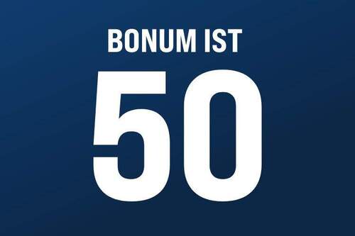 BONUM ist 50 - 