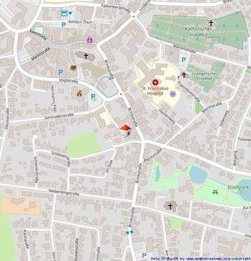 Lageplan - 3 Zimmer Etagenwohnung zur Miete in Lohne (Oldenburg)