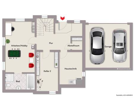 Keller - 6 Zimmer Einfamilienhaus zum Kaufen in Veitsbronn