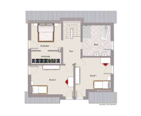 Obergeschoss - Einfamilienhaus mit 225,00 m&sup2; in Veitsbronn zum Kaufen