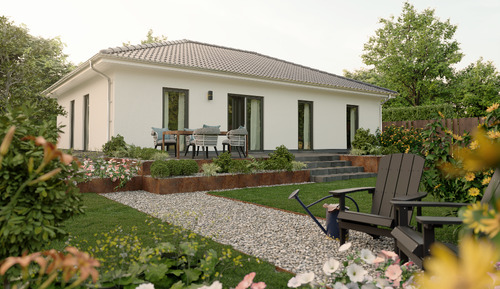 Bild 1 - Der Bungalow mit dem charmanten Walmdach - stufenlos glücklich sein in Baunatal