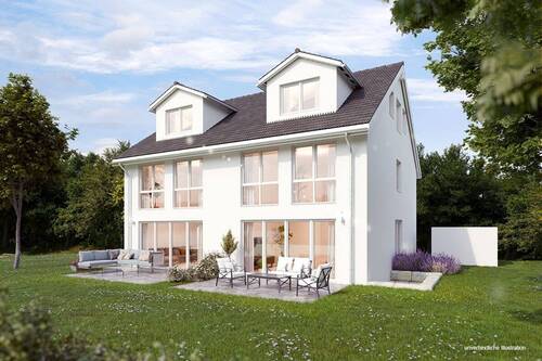 Ansicht - Die ganze Familie wird begeistert sein: 'Helle DHH in Plattenhardt mit herrlichem Sonnengarten'