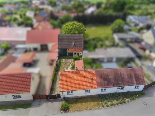 Drohnenansicht - 3 Zimmer Doppelhaushälfte in Rochau