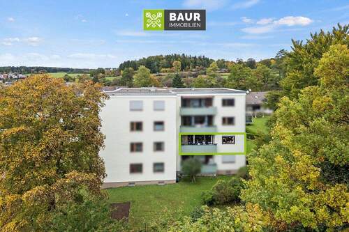 Luftaufnahme - 4 Zimmer Etagenwohnung in Gammertingen