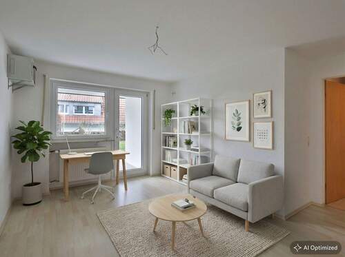 Gartengeschoß: Kinderzimmer/ Arbeitszimmer mit Zugang zum Garten(Visualisierung) - 