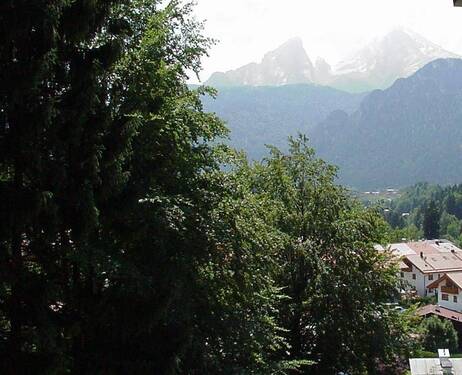 Blick vom Balkon auf Watzmann - 4 Zimmer Etagenwohnung zum Kaufen in Berchtesgaden