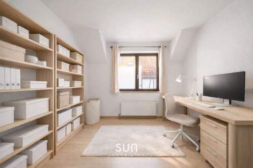 EINLADENDES ARBEITSZIMMER (Beispieleinrichtung) - Etagenwohnung mit 55,00 m&sup2; in Wiesbaden zum Kaufen