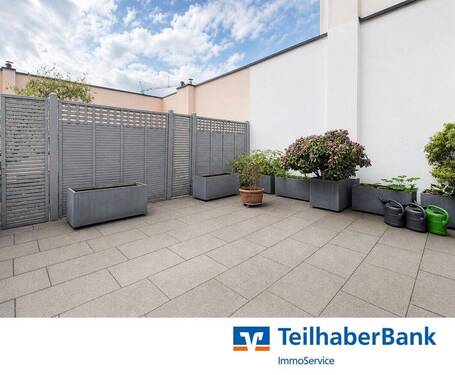 Dachterrasse - Großzügige 2-Zimmer-Wohnung mit sonniger Dachterrasse im ruhigen Rückgebäude
