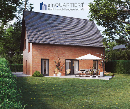 Hausansicht - Neubau trifft Naturidylle - exklusives Einfamilienhaus in ruhiger Lage