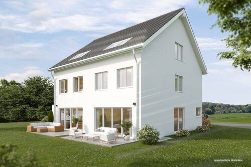 Ansicht - Doppelhaushälfte mit 156,00 m² in Stuttgart / Heumaden zum Kaufen