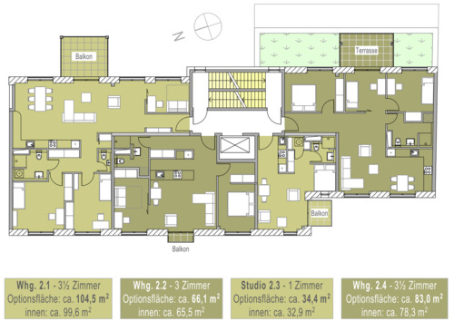 2OG Wohnung 2.3.png - 1 Zimmer Etagenwohnung in Leipzig