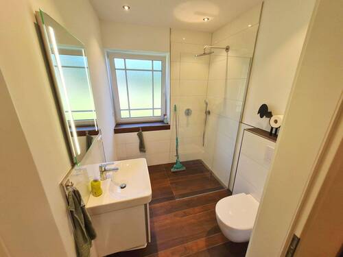Gäste-WC mit bodengleicher Dusche - 