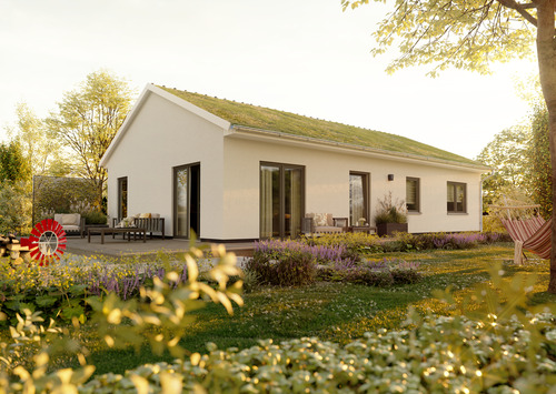 Bungalow-100_1 - Bungalow mit Gründach. - 376.350,00&nbsp;EUR Kaufpreis, ca.&nbsp; 102,00&nbsp;m&sup2;&nbsp;Wohnfl&auml;che