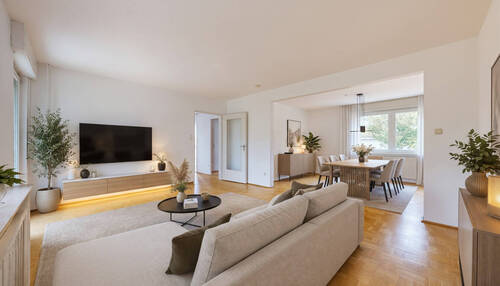 Wohn-/Essbereich Ansicht I - Visualisierung - 6 Zimmer Doppelhaushälfte in Frankfurt am Main